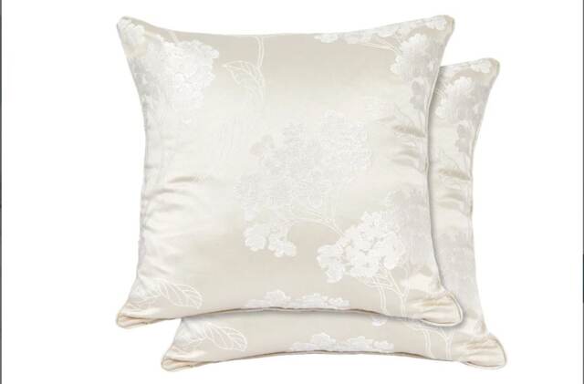English Garden Cushion Cover Cream Cream Cream