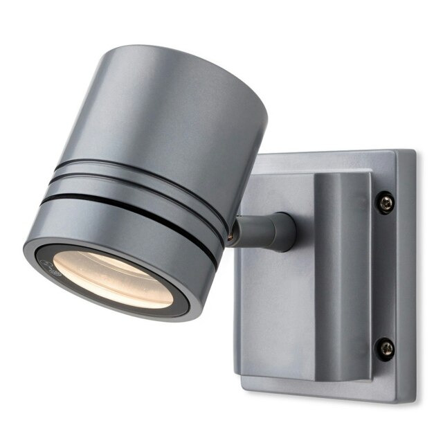 Aero 1 Light Single Wall Light Aluminium IP55, GU10