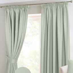 Homescapes Ivory Herringbone Chevron Blackout Curtains Pair Pencil Pleat - 66x54 Inches Cream Ivory