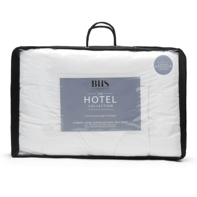 BHS Home Collection 10.5 Tog Feels Like Down Duvet Collection White White 1