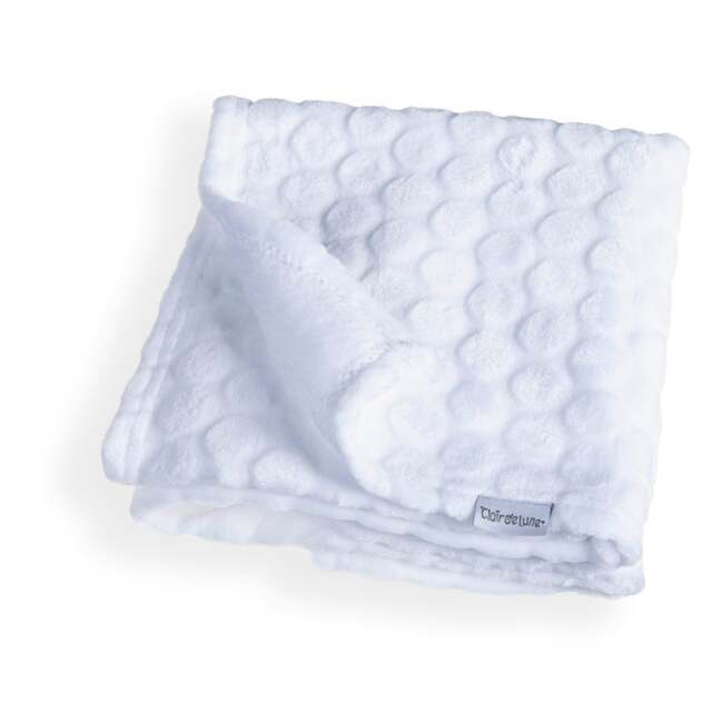 Clair de Lune Marshmallow Pram Blanket - White