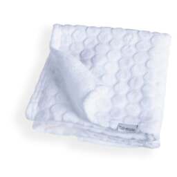 Clair de Lune Marshmallow Pram Blanket - White