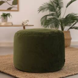 Milano Classic Velvet Bean Bag Chair Olive Green Bean Bags