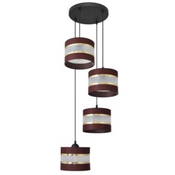 Helen Cluster Pendant Ceiling Light Brown, Gold, Black 35cm