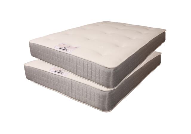 Kids Twin 2x 3FT Single Sprung Tufted Bunk Bed Mattress
