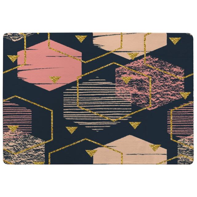 Hexagons Rug Multi