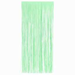 Mint Green Plastic Door Curtain Backdrop 1.9m x 99cm - Pack of 3