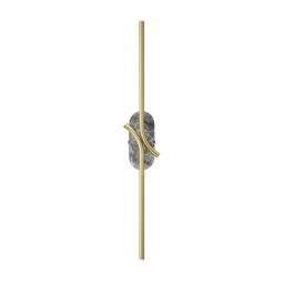RenAIssance Modern Integrated LED Wall Lamp Brass, Grey 3000K 200lm White Shade