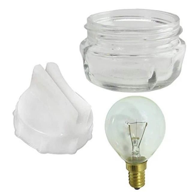 SPARES2GO Screw In Glass Lamp Lens Cover Removal Tool Light Bulb for Bosch Oven Cooker