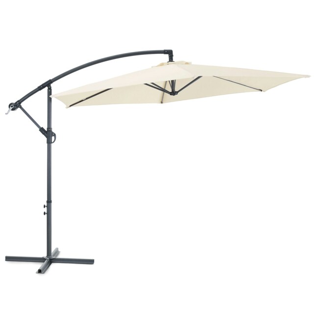 VonHaus Banana Parasol 3M Ivory Cream Cream 3M