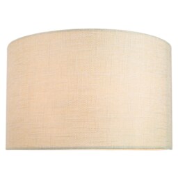 Contemporary and Sleek 14 Inch Cream Linen Fabric Drum Lamp Shade 60w Maximum Cream Cream 1