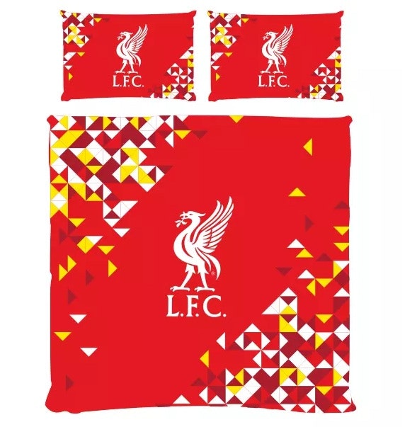 Liverpool FC Particle Double Duvet Red White Double