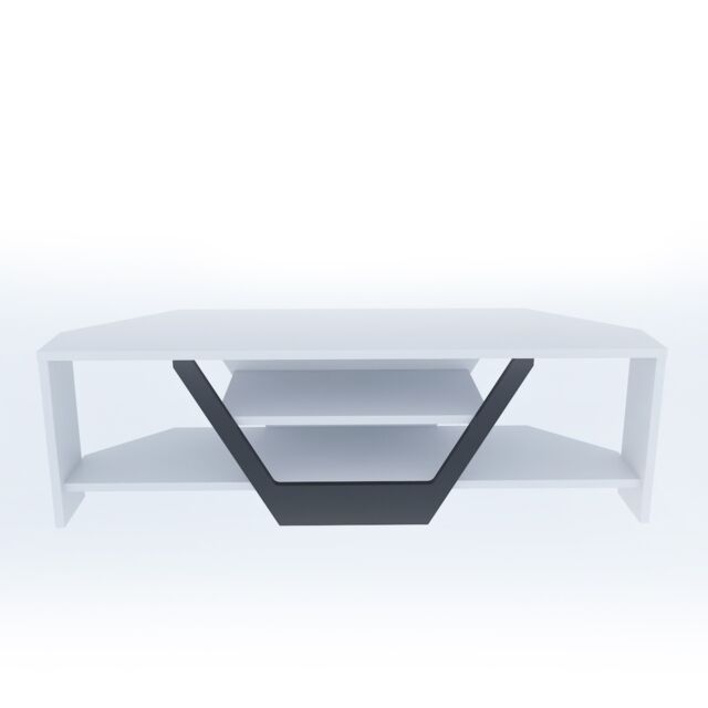 Decorotika Sares TV Unit for TVs up to 55 inch White and Black