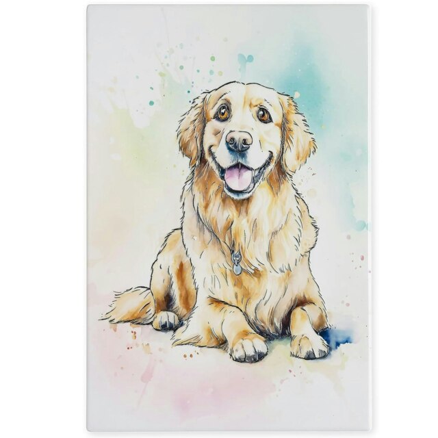 Arora Design Decorative Dog Ceramistone Tile - Golden Retriever