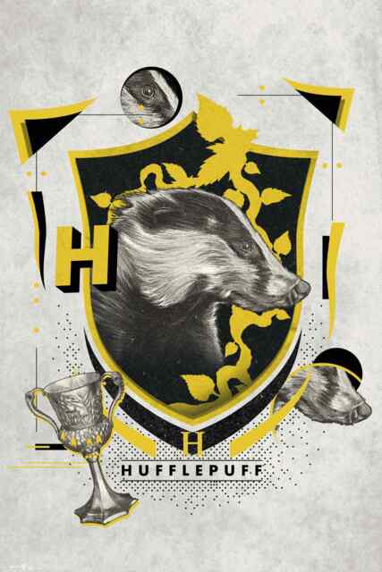Harry Potter Hufflepuff Illustrative 61 x 91.5cm Maxi Poster