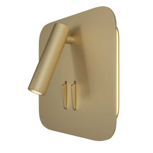 Technical Ios 176 Integrated LED Matt Gold Reading Wall Lamp