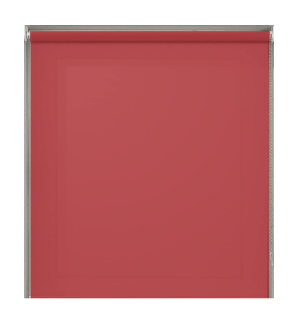 150cm Red Plain Straight Edge Daylight Roller Blind Red Red