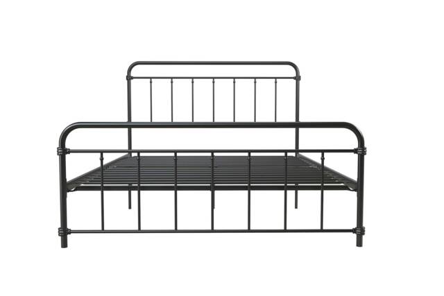Wallace Metal Bed Black, Double