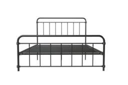 Wallace Metal Bed Black, Double