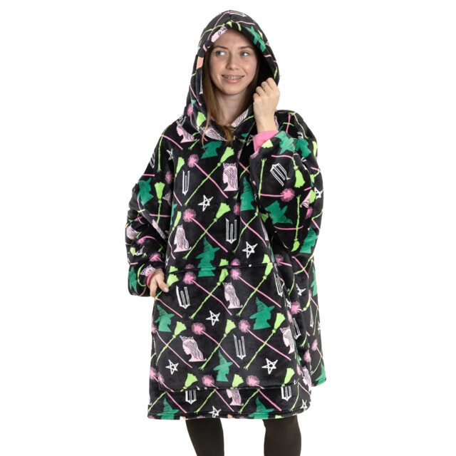 Wicked Womens/Ladies Character Blanket Hoodie Multi Multicoloured One Size 1