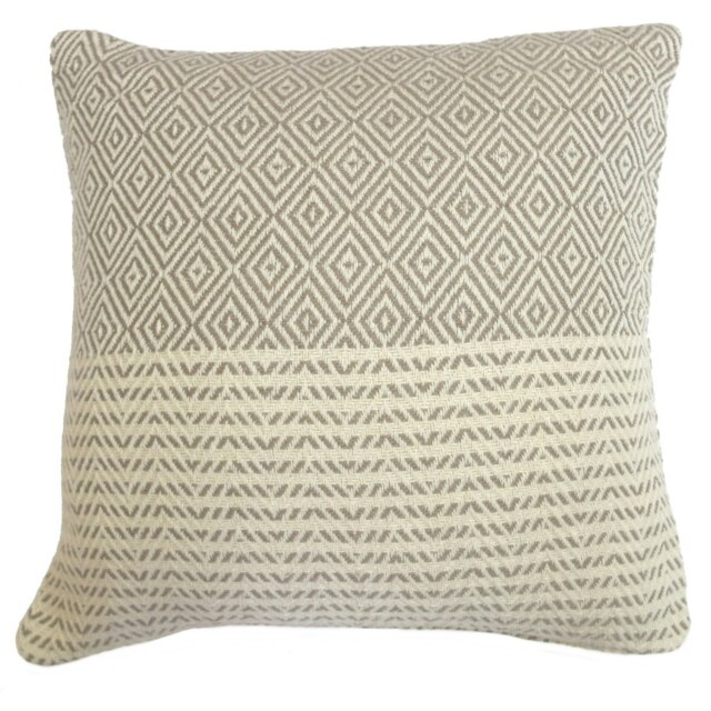 Rona Cushion Cover with Cusion Pads (43x43 cm) Brown Natural 43 x 43 cm 1
