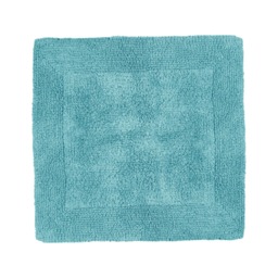 Heavyweight Reversible Square Bath Mat Green Turquoise