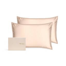 Silk Addict 100% Mulberry Silk Pillowcase Twinpack – Caramel Gold Standard 2