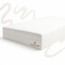 Opulent Home Cot Mattress Waterproof Anti-Allergy Baby Mattress Cover for Newborns - White -120cmx60cm