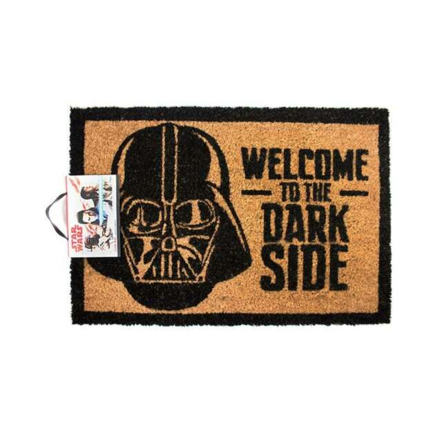 Star Wars Welcome To The Dark Side Darth Vader Door Mat - Black/Brown - One Size