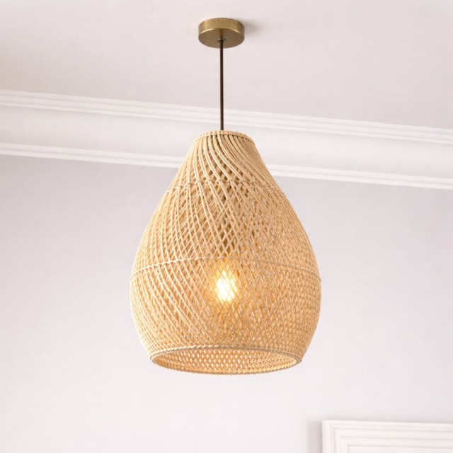 CGC Enya Natural Rattan Easy-Fit Handcrafted Lampshade