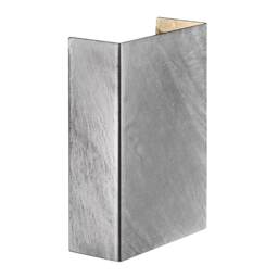 Nordlux Fold Outdoor Wall Light Silver Galvanized steel Sensor Intergrated LED Coastal/Marine Safe - Mains Powered, IP54