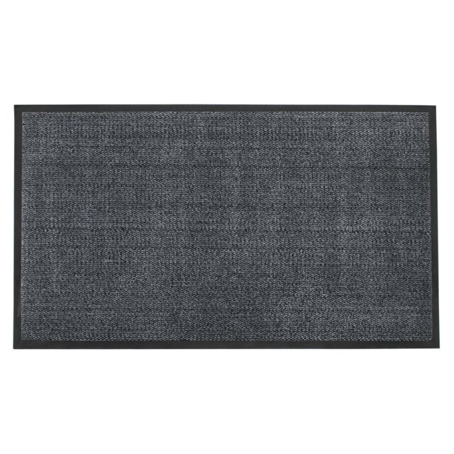 JVL Blue Black Heavy Duty Barrier Door Floor Mat, 80x120 cm
