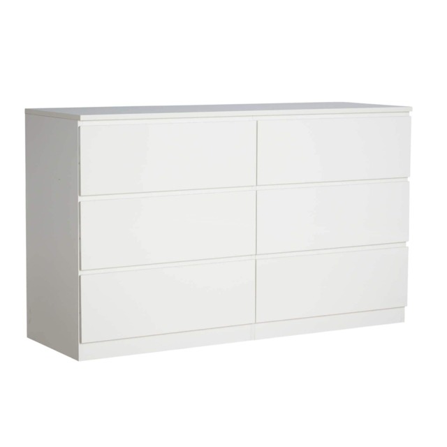 Chest Of Drawers Spacious Bedroom Furniture Storage Unit Modern Organiser White