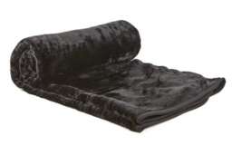 "Nordic Collection Super Cosy Fleece Blanket in Black (50"" x 60"")"
