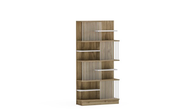 Decorotika Arya Bookcase Special Design - W 80 cm x H 160 cm x D 24.6 cm