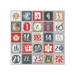 December Advent Calendar Dining Splash Back White