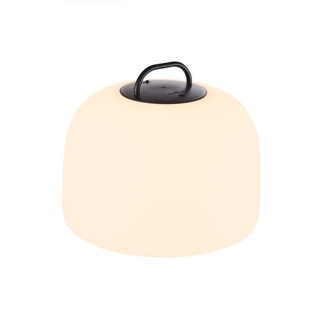 Nordlux Kettle Outdoor Portable Battery Black Plastic Intergrated LED 3-Level Dimming - Battery, IP65