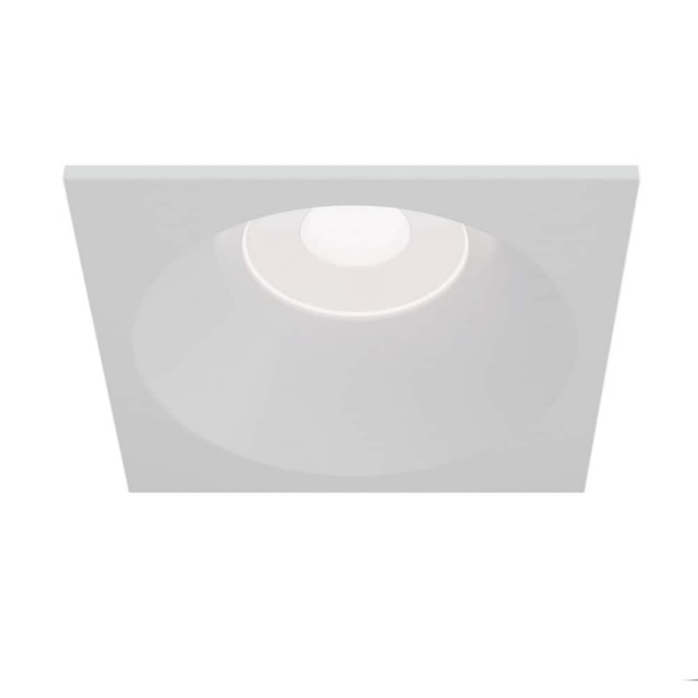 Zoom Recessed Square Downlight White, 1 Light IP65, GU10