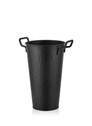Black Vase - 40 cm (H) x 29 cm (W) x 22 cm (D)