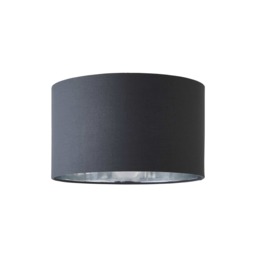 ValueLights Reni Small Charcoal Fabric Chrome Shade