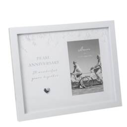Amore Photo Frame 6x4 - Pearl Anniversary AM11830 Multi One Size