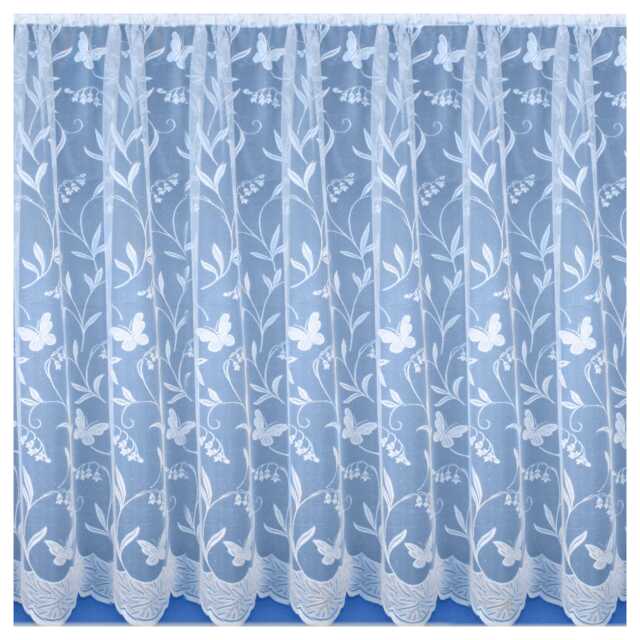 Hawaii Lace Floral Net Cut Panel with Butterflies (500 x 101cm)