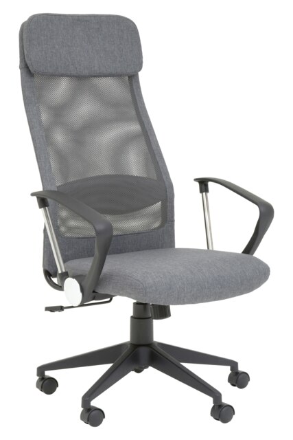 Orsina Brent Grey Mesh And Fabric Home Office Chair