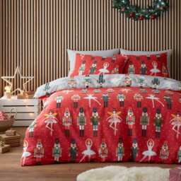 Fusion Nutcracker Duvet Cover Set Red