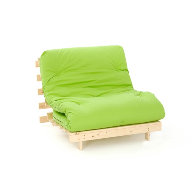 2ft6 Futon Mattress And Base Set in Lime