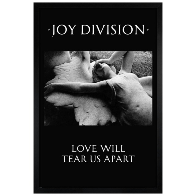 Black Wooden Framed Joy Division Love Will Tear Us Apart Maxi Poster Multi