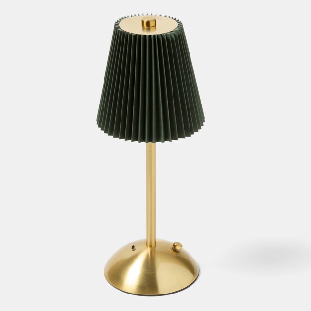 OHS Pleated Bedside Lamp LED Rechargeable Cordless Night Light