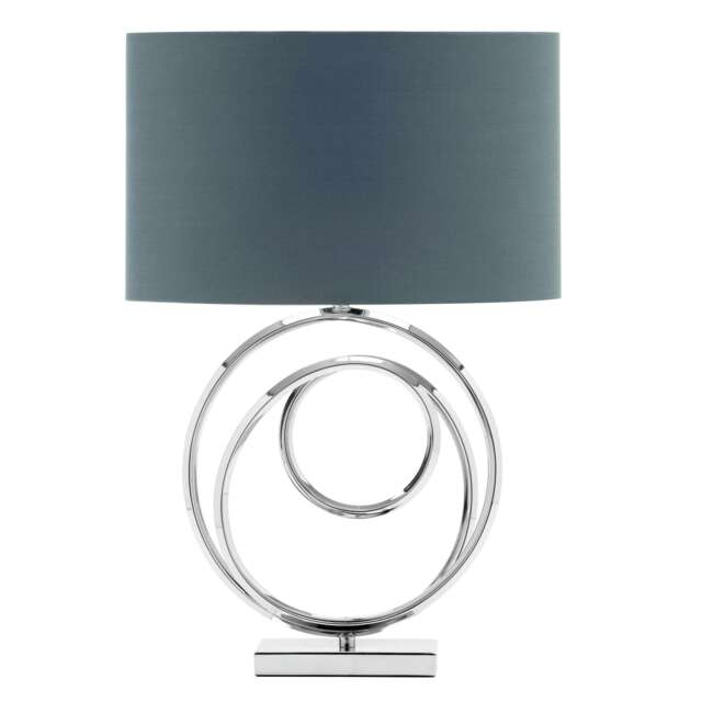 BHS Saturn Swirl Table Lamp, Chrome