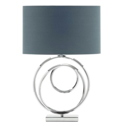 Bhs Saturn Swirl Table Lamp, Chrome
