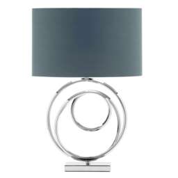 BHS Saturn Swirl Table Lamp, Chrome